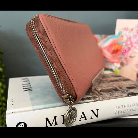 Gucci GG Guccissima Pink Leather Long Zip-a-round Wallet with GG Charm (GGXX036) - Picture 4 of 11